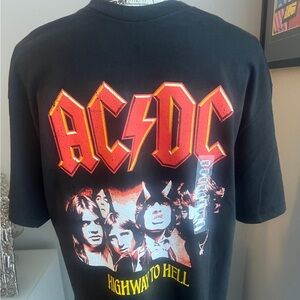 AC/DC Highway To Hell Rock and Roll T-Shirt Black Men’s Size Large